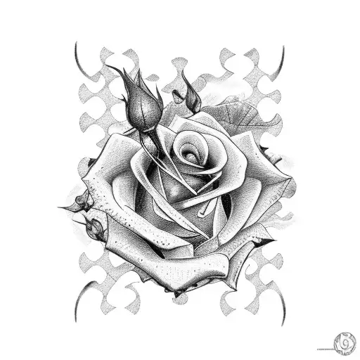 Watch And Rose And Puzzle