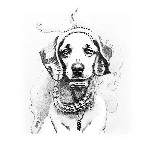 Dog Smoking A Blunt With Chief Keef