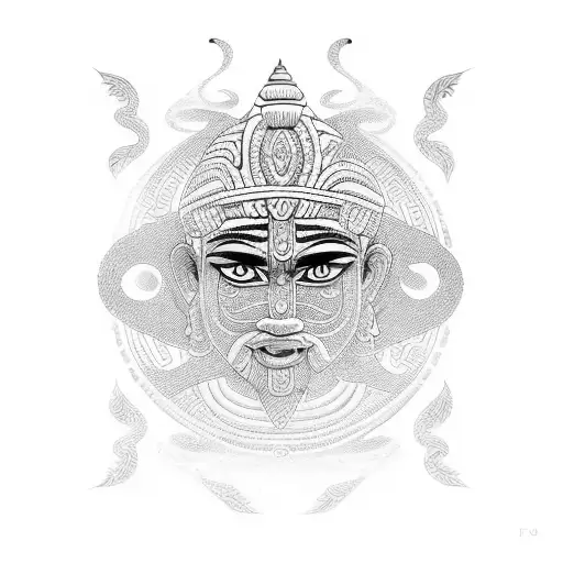 Maori With Hindu Touch For Forehand In Band Pattern