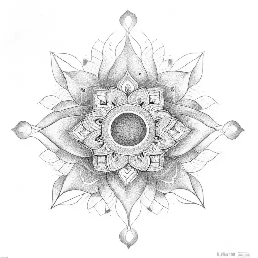 Lotus With Infinity Sign