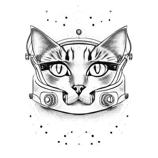 Cat With Astronaut Helmet