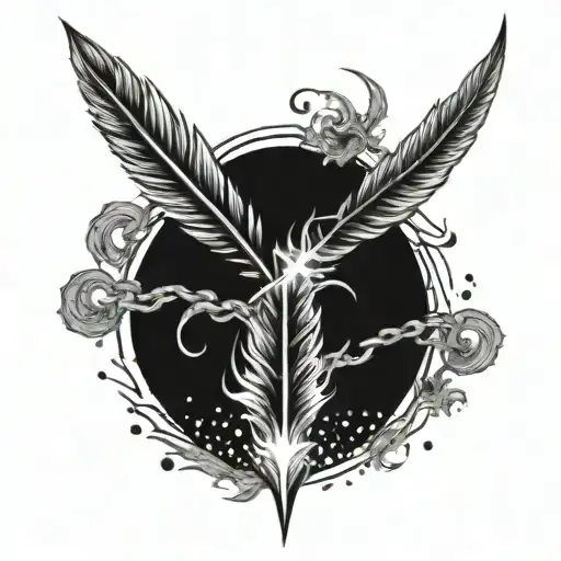 Lightning Feather On Fire