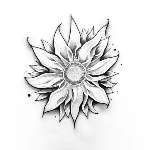 Shell With Sunflower