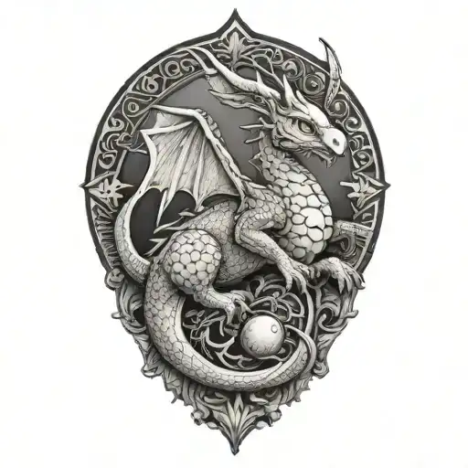 Easter Bunny Riding A Dragon