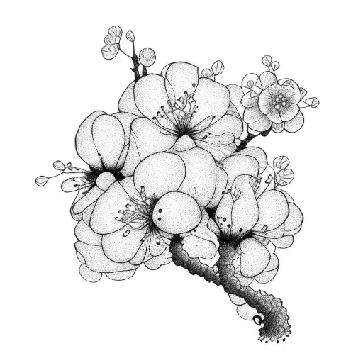 Cherry Blossom And Broken Chain Forearm