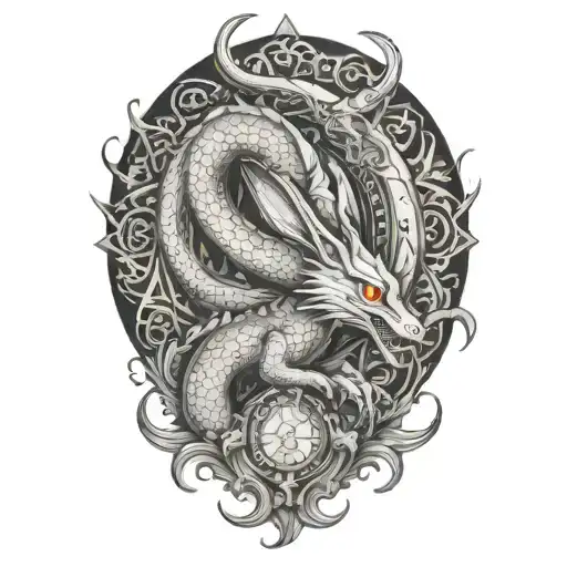 Bugs Bunny Riding A Dragon