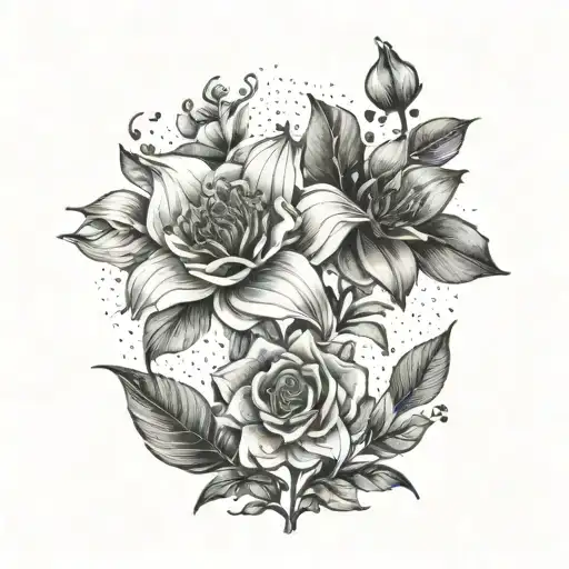 Flowers Growing From Friends Dancing