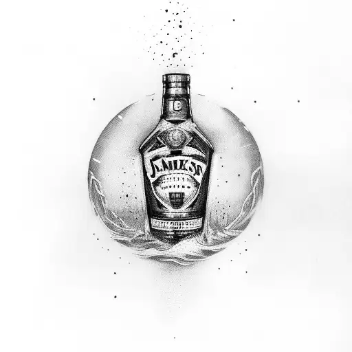 A Bottle Of Jameson With The Saying Tis A Great Day For The Irish