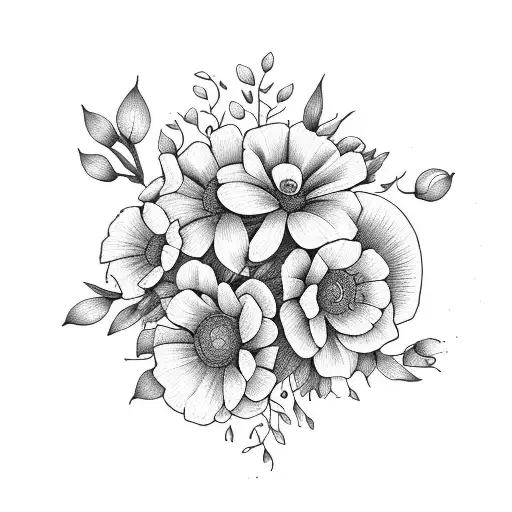 Birth Flowers Bouquet March May May July October