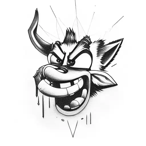 Crash Bandicoot Black