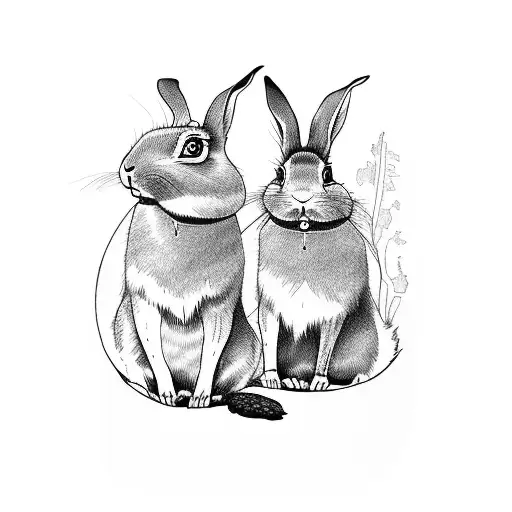 Father Rabbit And His Daughter