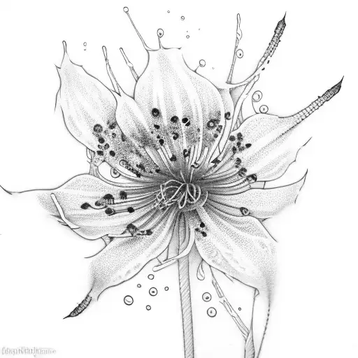 Spider Lily With Dripping Eyes