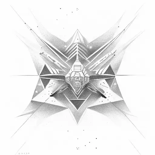 Wonders Of Outer Space Combined With A Sharp Pattern