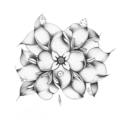 Dogwood Flower And Rosemary Sprig Celtic