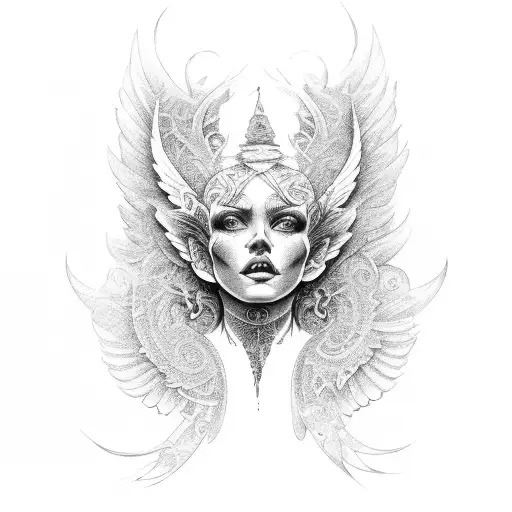 Black Angel With Money