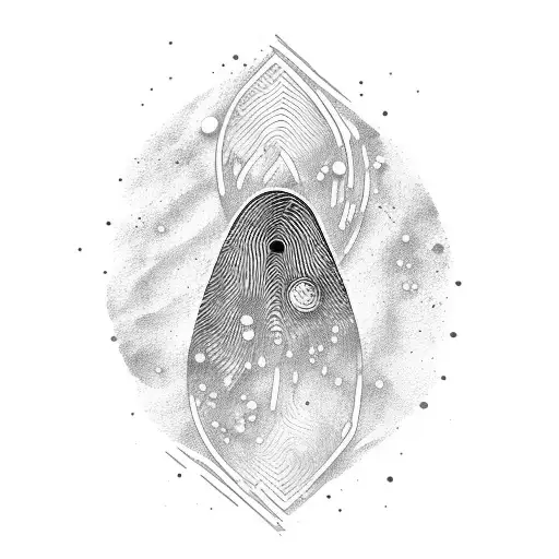 Fingerprint And Galaxy