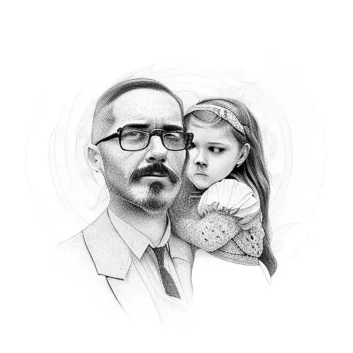 Father And Little Girl