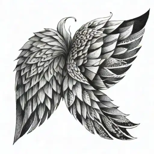 Design An Abstract Geometric Pattern Inspired By Angel Wings