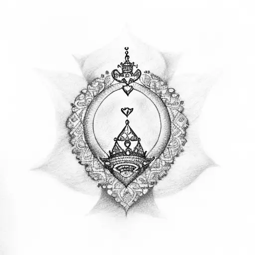 Megha With Princess Crown And Heart Or Heartbeat