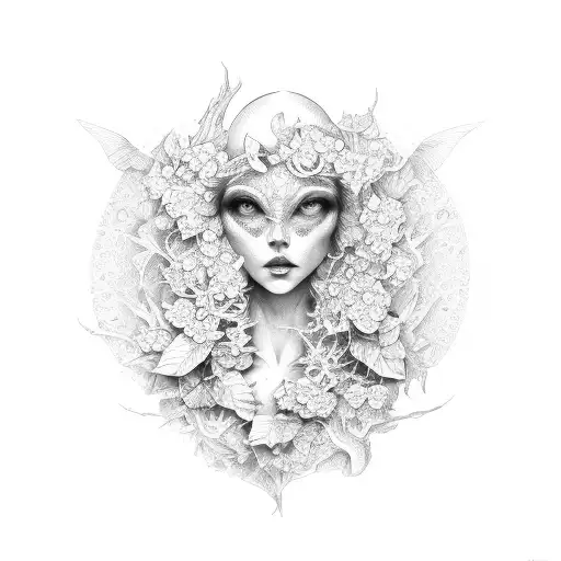 Ivy Running Over Collarbone