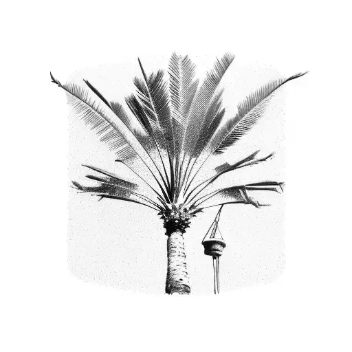 Palm Tree With Latitude Longitude