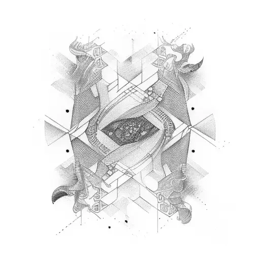 An Abstract Design Representing The Connection Between Teaching And Sports