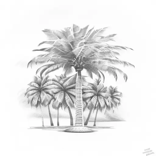 Island Palm Tree