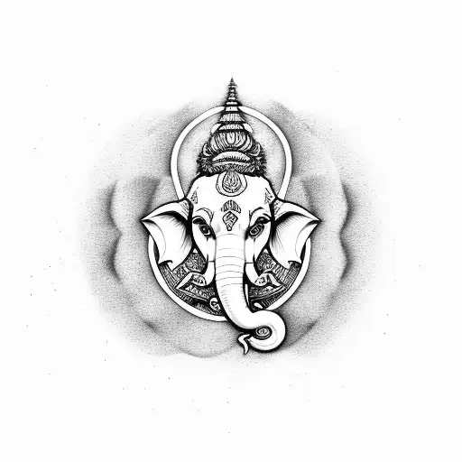 Ganesha Whis Football Ball And Ball