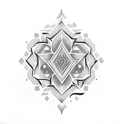 The Word Silence With Arabic Design