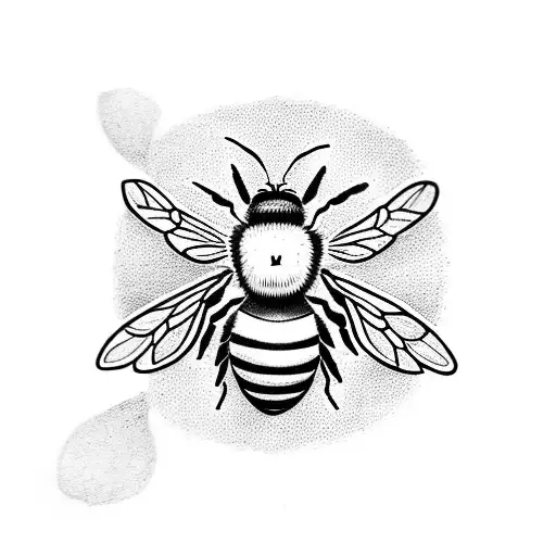 Bee With Letter B