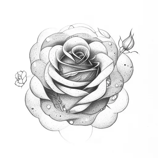 Rose Amd Cosmos Flower