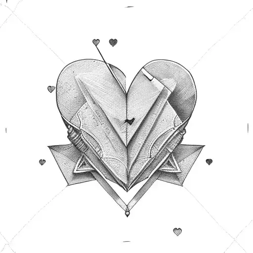 Puzzle Piece Heart With Paper Airplane