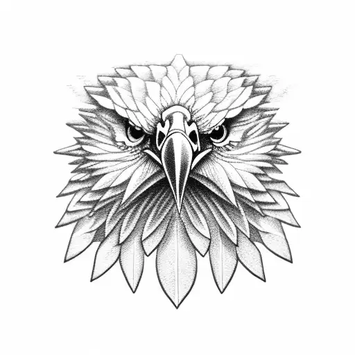 Eagle With A Piano Ribbon In Mouth