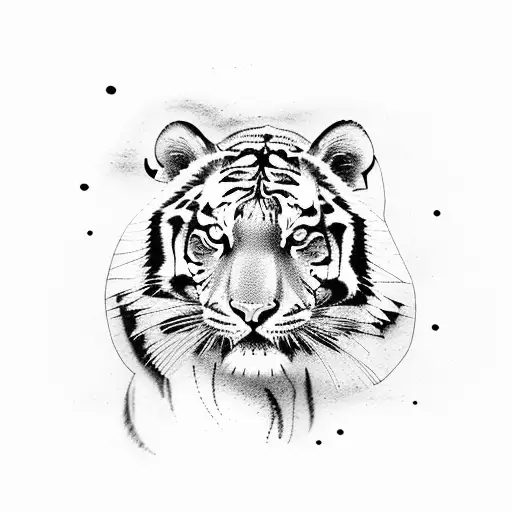 Tiger Paint Brush Style