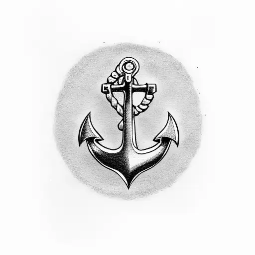 Anchor Mixed With The Number Seven