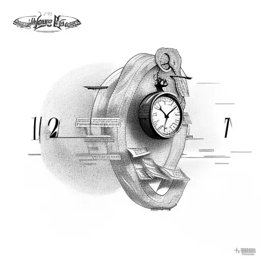 A Clock Running Forever In A Locker With Money Going In And Out