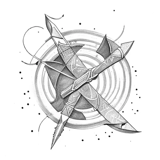 Arrow With Sagittarius Signs