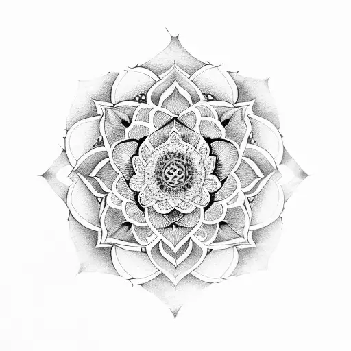 Lotus Mandala Flower Of Life