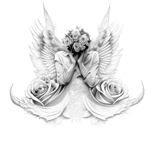 Fallen Angel With Skills And Roses