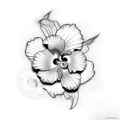 Turtle Hibiscus Flowers