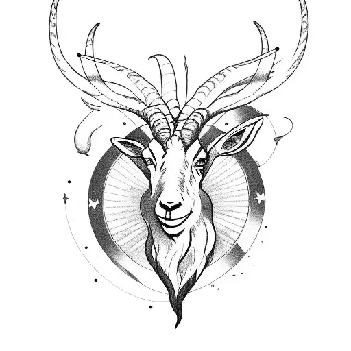 Music Sign Wity Pieces Start Fish Sign And Markhor Goat Sign