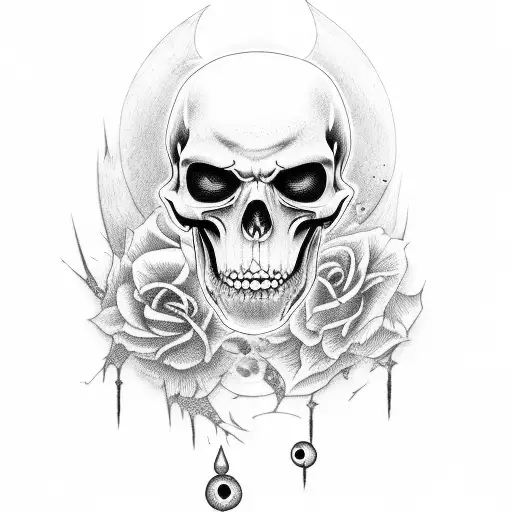 Grim Reaper With Blood