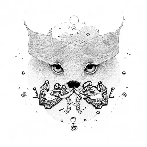 Lung Cancer Ribbon With Paw Print