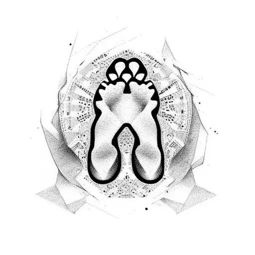 Baby Footprint With Arizona Flag