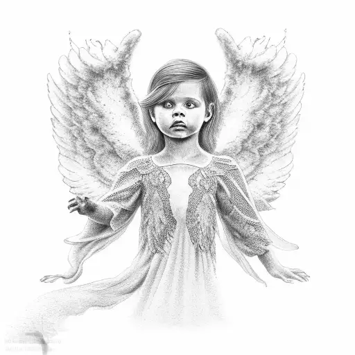 Angel Reaching Down From Heaven