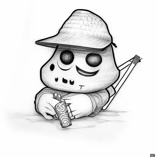 Shy Guy With Straw Hat