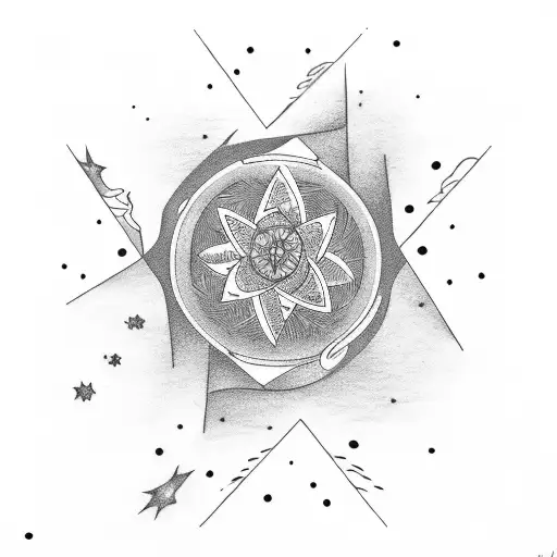 A Mystical Night Sky With A Shooting Star Passing Through A Warratah Flower