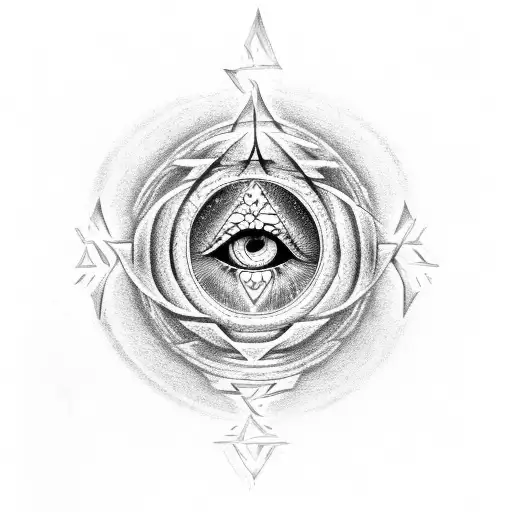 Ankh Symbol With Eye Of Horous