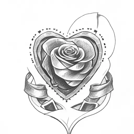 Jack Of Hearts Holding A Paper Rose