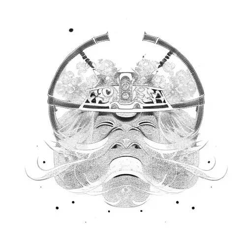 Japanese Samurai Women's Masks